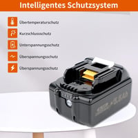 BXOXD Makita Kompatibilis 18V 5.5Ah Li-ion Akkumulátor Szett - 2 db Pótakkumulátor + DC18RC Gyorstöltő - BL1850 BL1860 Szerszámgépekhez 5