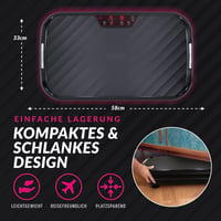 Bluefin Fitness UltraLite Vibrációs Tréner - Otthoni Edzőgép 200W Motorral, 99 Intenzitási Szint, LCD Kijelző, Kompakt Fekete Testformáló - A Ultra Slim 9
