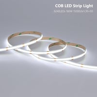 BENLUN COB LED Szalag 20m, 24V, 6000K Hideg Fehér, Öntapadós, 312 LED/m, CRI93, Vágható, Tápegységgel, Hálószoba Dekorációhoz 2