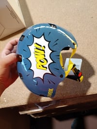 Detská cyklistická prilba uvex Kid 3 – vzor Stone Blue pow, 51 – 55 cm — Na vrchnej časti sú mikro škrabance (stav: pozri 2. obrázok) 4