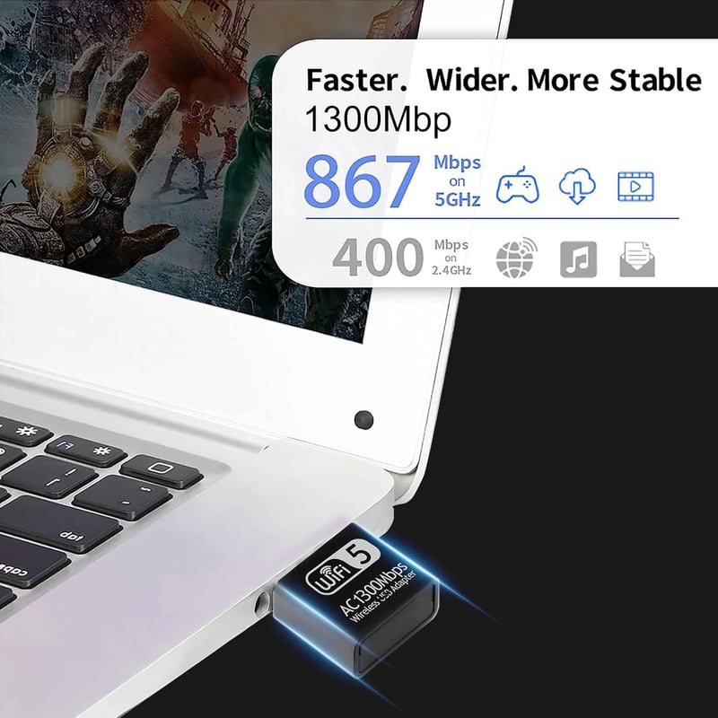 TP-Link AC1300 USB WiFi adapter, 867Mbps, Windows/Mac kompatibilis