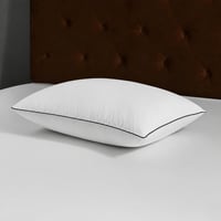 DWR 3 Kamrás Libatoll Párna 50x75 cm, 1 db, Fehér, 100% Organikus Pamut Huzat, Légáteresztő Luxus Alvópárna Lúdtoll Töltettel 1