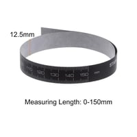 Digitális Tolómérő Méretvédő Fólia 150 mm-es Skálával, Fekete 2