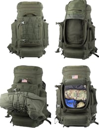 BACKFERRY Nagy Katonai Hátizsák 80L - Taktikai Túrazsák Terepszínű Kivitelben - Kemping, Túrázás, Bushcraft Kalandokhoz - Unisex Hátizsák 7