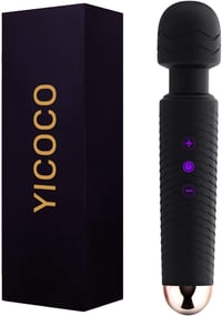 YICOCO Elektromos Masszírozó Pálca 25 Módú, Izomfeszültség Oldó, Hordtáskával - Fekete 1