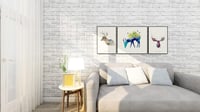 myforHD Öntapadós Tégla Mintás Tapéta - Vintage Fehér Fal Dekoráció, Vízálló PVC Matrica Bútorokra, Falra, Ajtóra (45 x 300 cm) 6