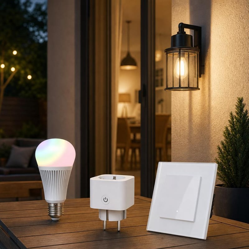 Smart Lighting početni paket: 1x RGBCCT LED žarulja + 1x pametna utičnica + 1x WiFi prekidač