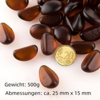 Borostyán Színű Dekor Üvegkövek Akváriumba - 500g 3
