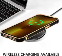 iPhone 13 Pro Szívecskés Ütésálló Tok - Fekete-Rosegold Szilikon Védőtok 6