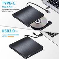 BEVA USB 3.0 és Type-C külső CD/DVD író-olvasó, hordozható - bontott 3