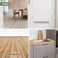 Vent Systems Alumínium Szellőzőrács 40x300 mm - Ezüst Légbeömlő Nyílás Beltéri/Kültéri Használatra, Fűtés-Hűtés Rendszerekhez 7