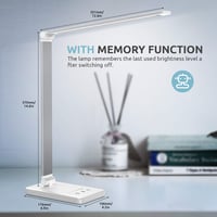 Chesbung LED íróasztallámpa: 5 szín, 10 fényerő, érintésvezérelt, összecsukható, akkumulátoros 6