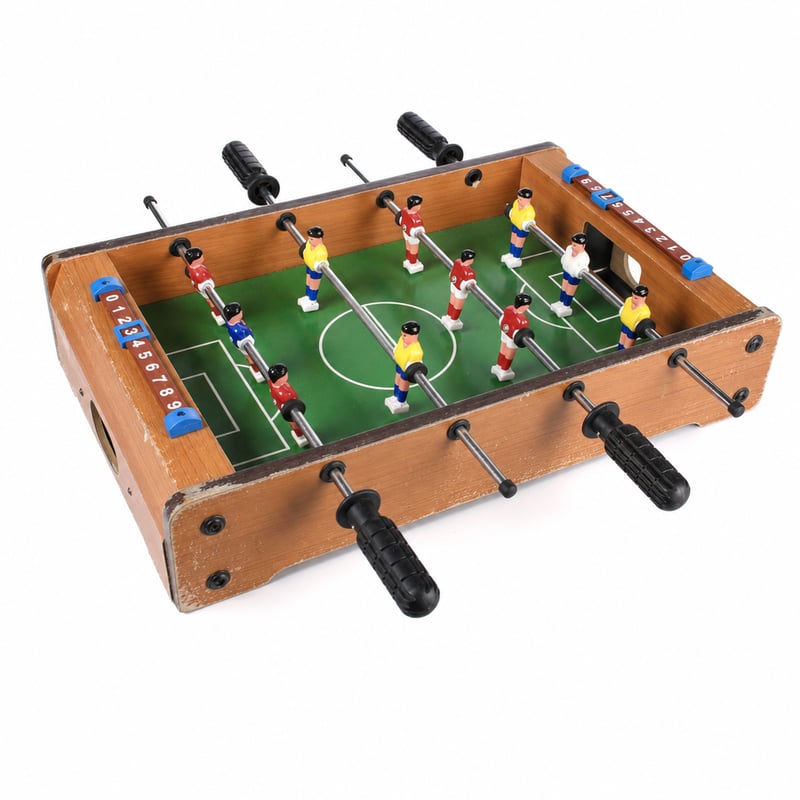 Masă de foosball din lemn Out of the Blue 51x31 cm pentru copii – defect – defect, funcționează parțial: bară cu jucători ruptă (stare: vezi imaginea a 2-a)