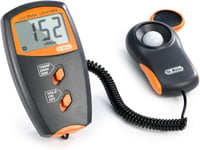 Dr.meter Digitális Fénymérő 0-100.000 Lux, Nagy Pontosságú Luxmérő Hőmérsékletmérővel 1