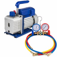 Sada dvojcestného manometra VEVOR Mophorn pre chladivá, 3 CFM 1/4 HP — modrý regulačný ventil nie je súčasťou balenia (stav: pozri 2. obrázok) 1