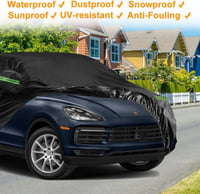 Waterproof Car Cover Compatible with 718 Boxster/Cayman 986/987/981/982 Base/S/T/GTS 4.0/GT4/GT4 RS 1996-2022, All-Weather Car Covers with Zip 8