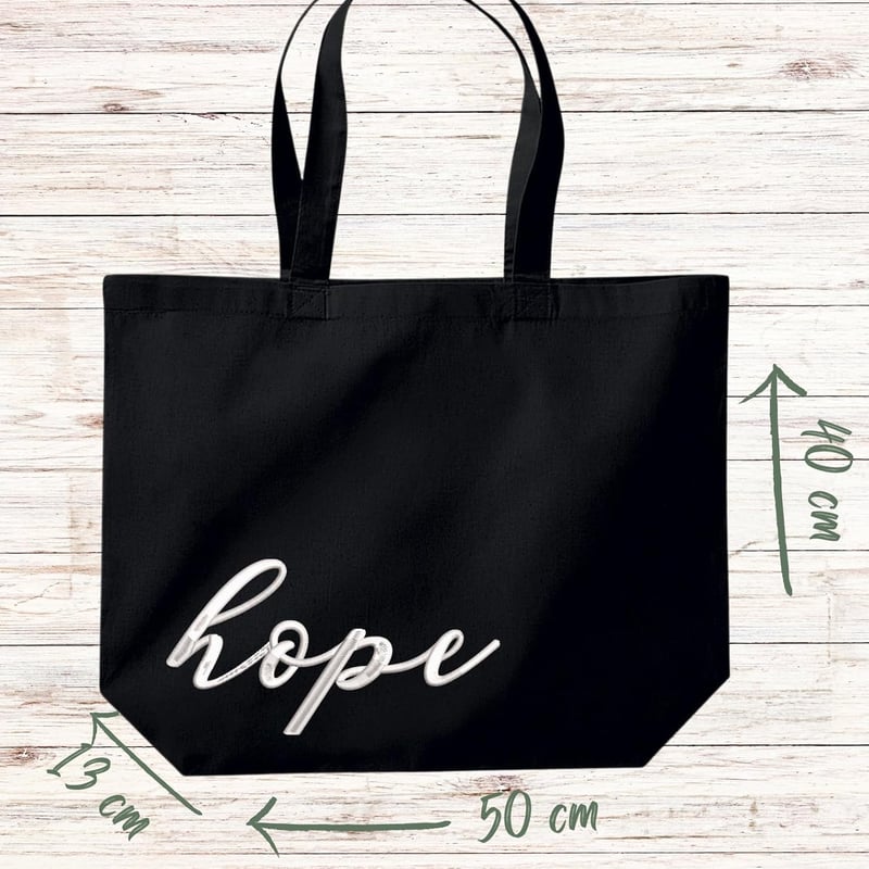 Nera Ricamata Női Vászontáska - Strapabíró Pamut Shopper Válltáska Egyetemre, Bevásárláshoz