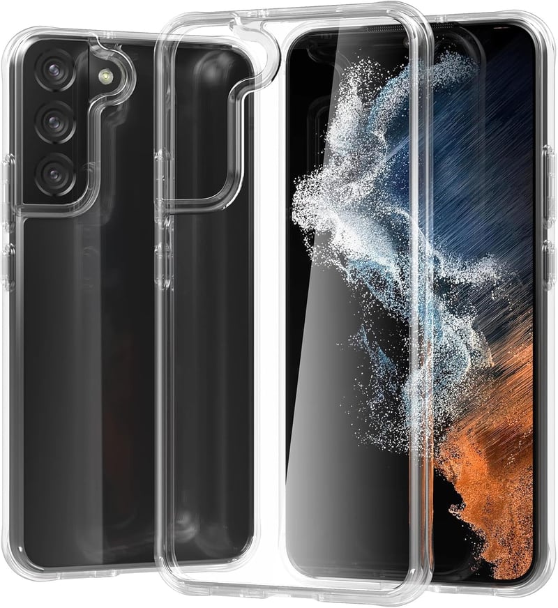 Samsung Galaxy S22 5G átlátszó vékony védőtok, ütésálló keménytok
