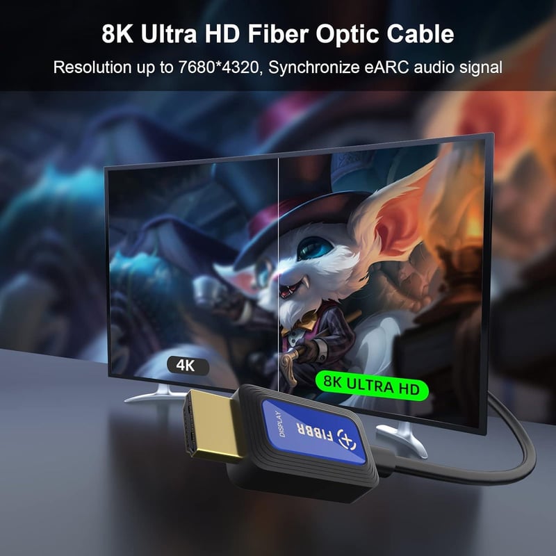 Ugreen 8K HDMI 2.1 Kábel 7.5m, 48Gbps, HDR, eARC - Bontott