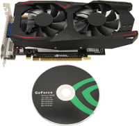 VBESTLIFE GTX1050Ti 4GB DDR5 Grafikus Kártya Asztali PC-hez Dual Fan 7