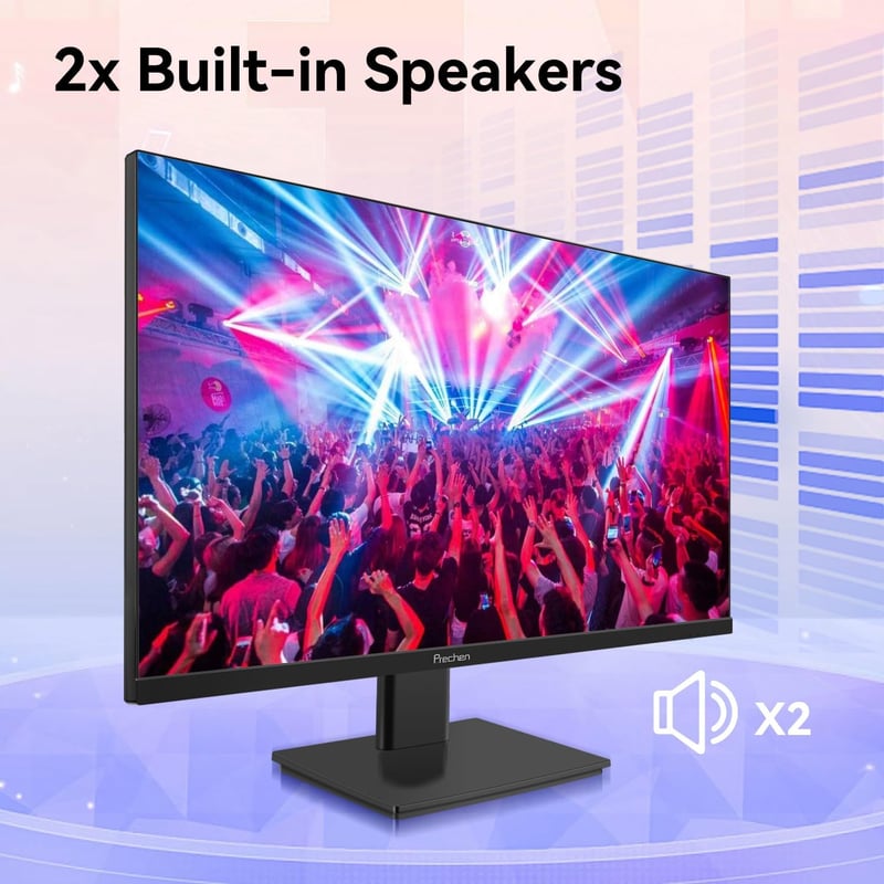 Prechen 27" 2K QHD Gamer Monitor 240Hz, 1ms, HDR400, 2560x1440P, FreeSync Premium Pro, Beépített Hangszórók, VESA Kompatibilis