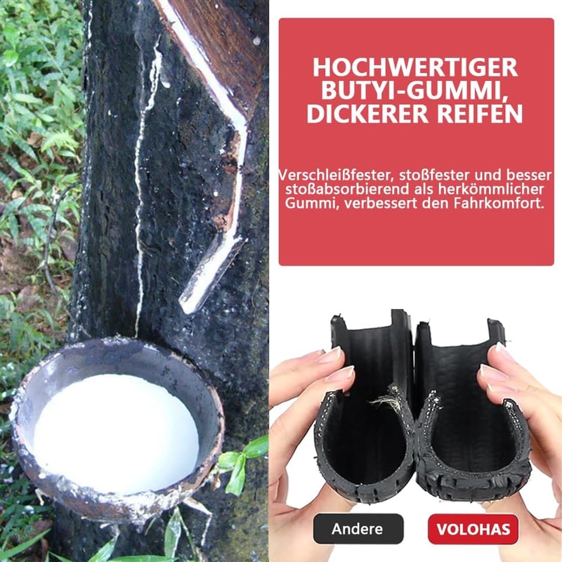 VOLOHAS 9.5 Inch Off-Road Gumiabroncs NIU KQi3/Pro/Max Elektromos Rollerhez Csúszásmentes Kopásálló Vákuum Gumi