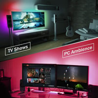 Romwish LED TV háttérvilágítás - 3m RGB szalag, Bluetooth, 40-50" TV-hez 5