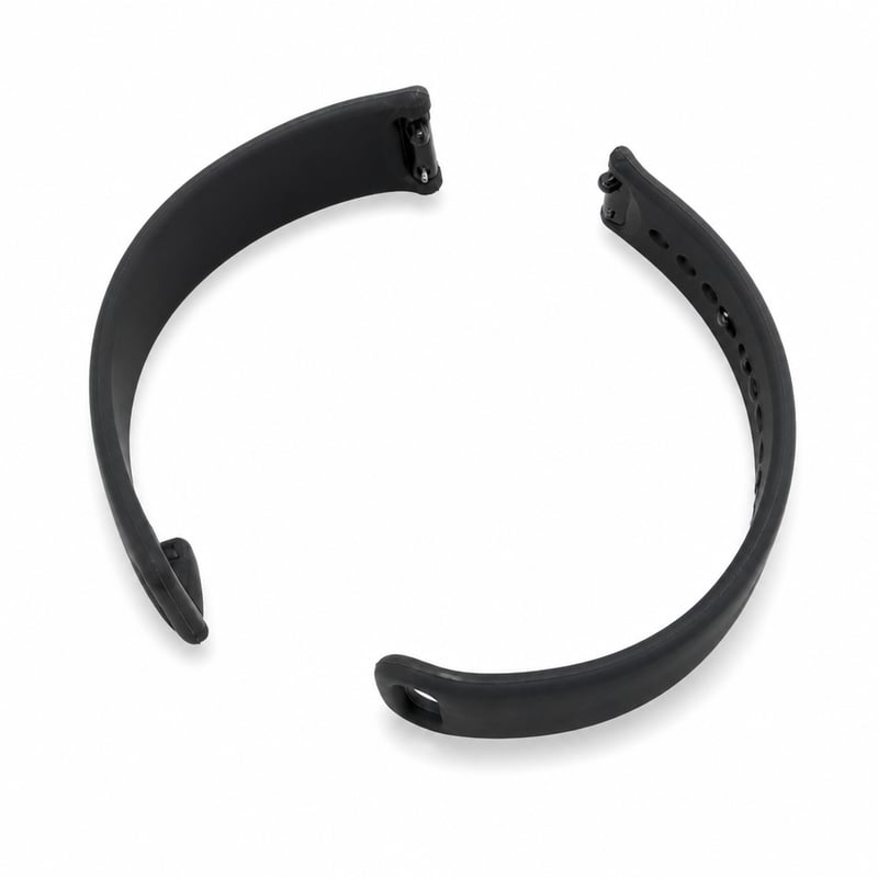 Curea de schimb modernă din silicon pentru Xiaomi Smart Band 10, culoare neagră