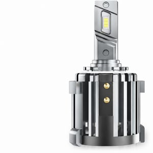 Bec LED auto D-Lumina H7 pentru fază scurtă, compatibil cu Volkswagen VW Passat, Golf, GTI, Tiguan și Mercedes-Benz, cu adaptoare specifice, 100W — set 1 bucată