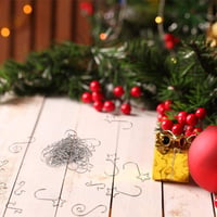 KATELUO 60db Ezüst Karácsonyi Dísz Szett - S Alakú Horgok Csillaggal, 3 Forma 6