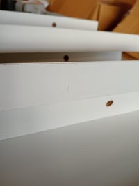 Set 3 Rafturi de Perete Flotante, 60 cm, Alb Mat, Bibliotecă pentru Living și Birou, cu Defecte de Suprafață (Utilizat) (stare: vezi a 2-a imagine) 3