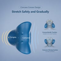 Cozyhealth Nyak és Váll Relaxáló Párna - Nyaki Fájdalomcsillapító Nyújtó Eszköz, Gerincmasszírozó Támasz Felnőtteknek, Sötétkék 4