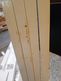 Yicensen Fém Ágyváz 120x200 cm Acél Ágyrács Tartóval, Rozsdás Váz, Kozmetikai Sérülés, Működőképes, Fehér (állapot: lásd a 2. képet) 2