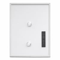 Tablă albă magnetică Amazon Basics cu ramă de aluminiu, montare autoadezivă pe perete – 28 × 36 cm (Produs outlet, deteriorare minoră la bază) 1