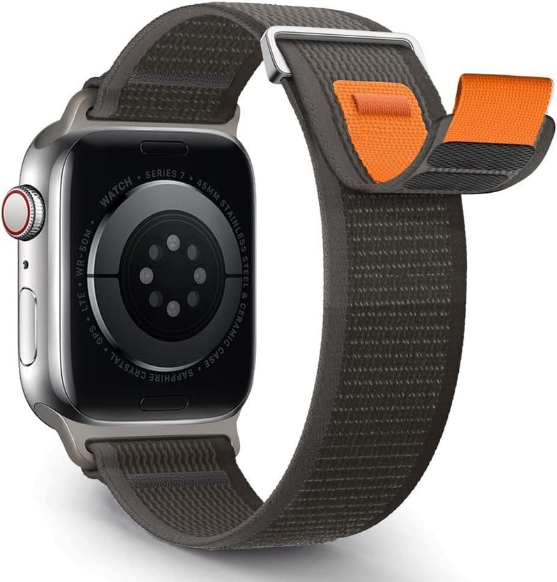 Apple Watch óraszíj - Puha nylon sport szíj, 38-49mm méretekhez