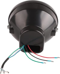 Univerzális 7" sárga LED motorkerékpár fényszóró fekete tartóval, 12V 7