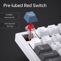 KEMOVE K98SE LED-es Mechanikus Gamer Billentyűzet, 98 Gombos, Piros Kapcsolós 3
