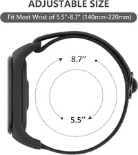 Xiaomi Mi Band 7/6/5 állítható nylon szíj - Vancle sportpánt 3