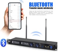 D Debra Audio PRO ER-202 UHF Dupla Csatornás Vezeték Nélküli Fülmonitor Rendszer Adóval és Vevővel Színpadi, Stúdió és Zenész Használatra 3