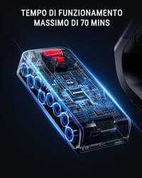 Kissof T17 Vezeték Nélküli Porszívó, 45000Pa Szívóerő, 550W Motor, 70 Perces Üzemidő, HEPA Szűrő, 1.6L Portartály, Arany 3