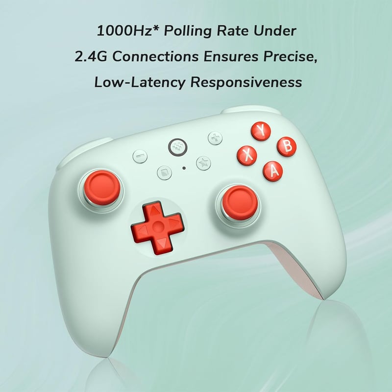 8bitdo Ultimate 2C Vezeték Nélküli Kontroller PC és Android Eszközökhöz, Hall-Effekt Joystickkel, 1000 Hz Válaszidővel, Programozható Gombok