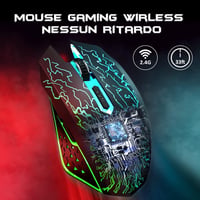 VersionTECH Vezeték Nélküli RGB Gamer Egér - Újratölthető, Csendes, 3 DPI Fokozat 2