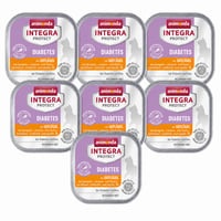 Hrană umedă pentru pisici Animonda Integra Protect Diabetes cu pasăre, pentru pisici cu diabet, 16 x 100 g (set parțial de 7 bucăți) 1