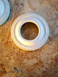 com-four set de 2 scrumiere rezistente la vânt din ceramică dolomită, scrumieră de exterior rezistentă la intemperii — ușoară uzură pe produs (stare: vezi a 2-a imagine) 3