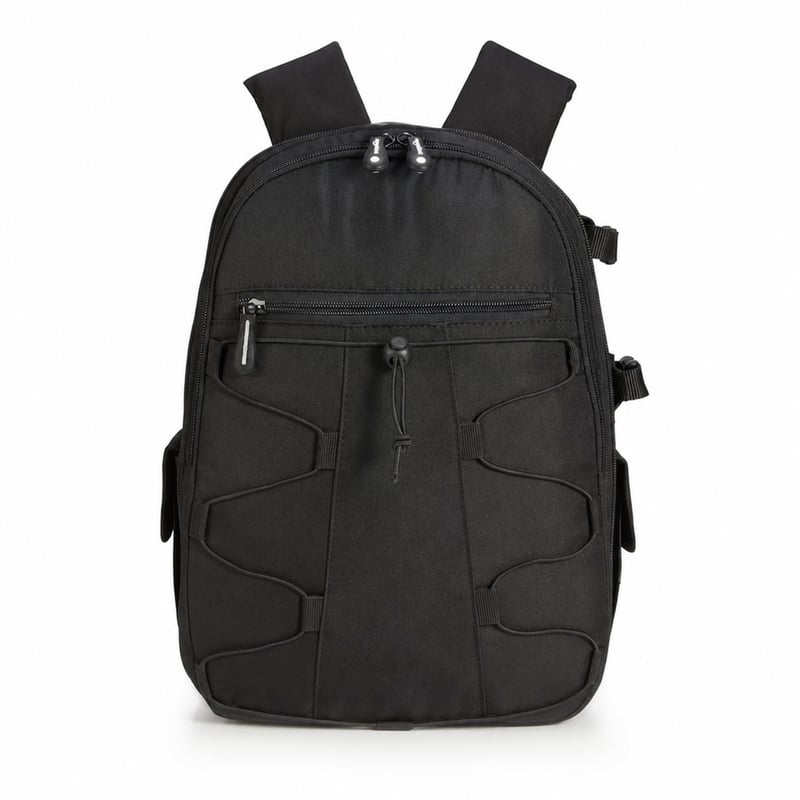 Amazon Basics veliki ruksak za DSLR fotoaparat - crni - 30x15x37 cm — bez otkinute ručke (stanje: vidi 2. sliku)