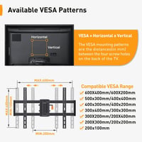 Perlegear TV tartó 37-70" LED LCD Plasma görbült lapos TV-hez 60kg VESA 400x400 3