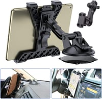 OHLPRO Tablet Tartó Autóba - 360° Forgatható iPad Rögzítő Műszerfalra és Szélvédőre, 6-11 Colos Készülékekhez, iPad, Samsung, Huawei Tablete 1