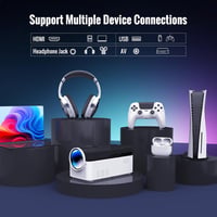 Alwtniet HY450 Android Okos Projektor 1080P Natív Felbontás 700 ANSI Lumen Ultra Rövid Vetítési Távolság WiFi6 Automatikus Képigazítás 2+32G 6