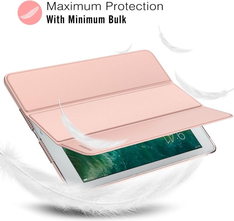 MoKo Smart Shell védőtok iPad 9.7 (2017/2018) tablethez - Rózsaarany, vékony kialakítás, automatikus alvó funkcióval

AI: I've created a Hun