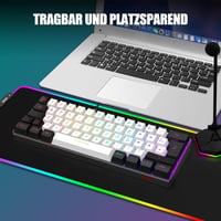 RedThunder K62 60% Vezetékes Gamer Billentyűzet és Egér Szett, QWERTZ DE Kiosztás, Ultrakönnyű Méhsejt Kialakítás PC Mac PS5 Xbox Játékosokn 7